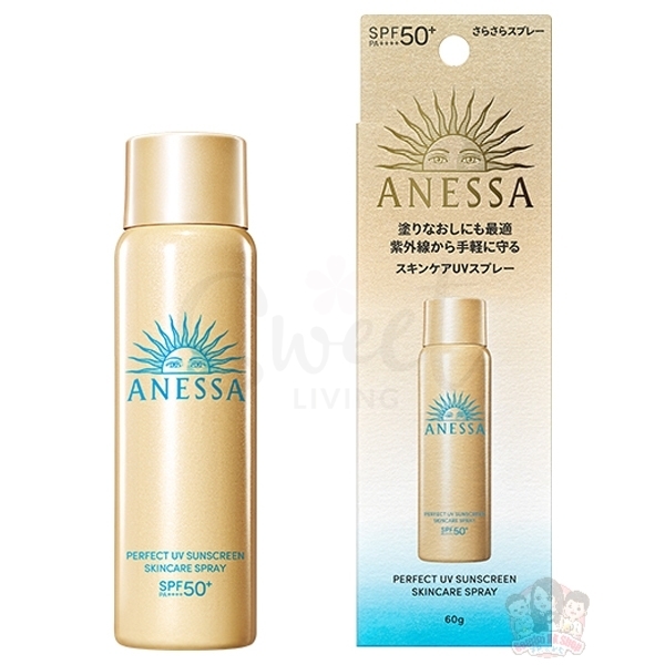 【日本 资生堂】ANESSA 安耐晒 户外防晒喷雾 SPF50+ 全身防水 金瓶喷雾 -  - 12@ - Sweet Living