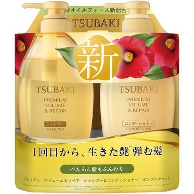 【日本 SHISEIDO】资生堂 Tsubaki 丝蓓绮洗护套装 金椿系列 柔顺亮泽滋养修护 490mlx2 -  - 7    - Sweet Living